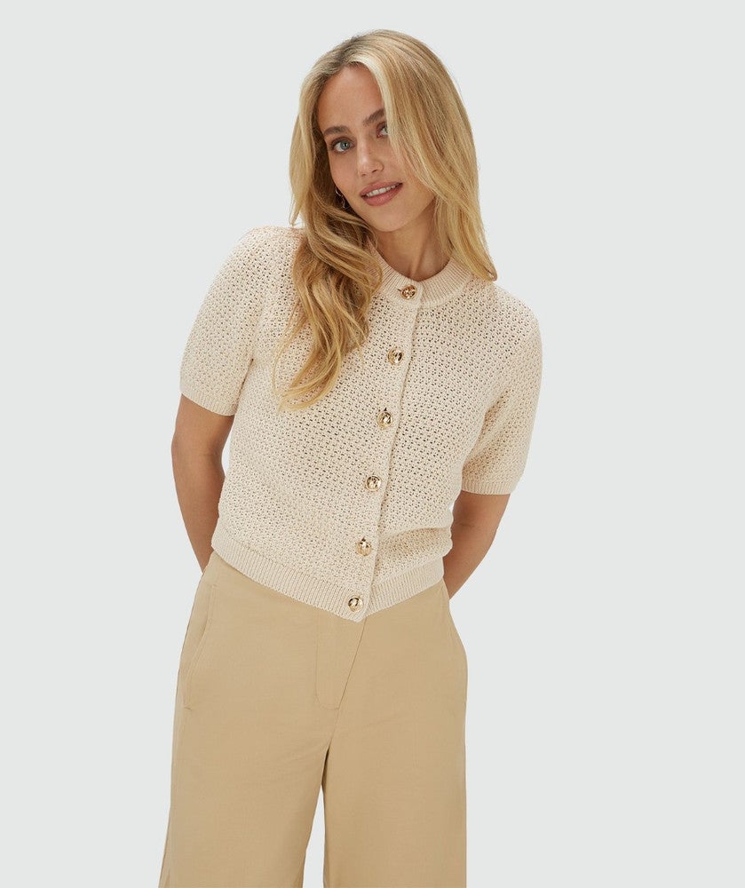 YLIA regular fit vest Ecru YLIA regular fit vest Ecru