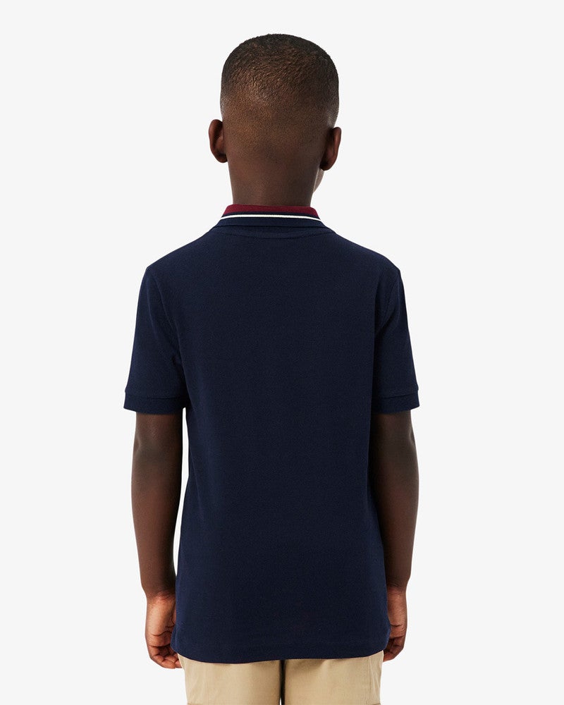 Petit Pique Fancy Polo Donker Blauw Petit Pique Fancy Polo Donker Blauw