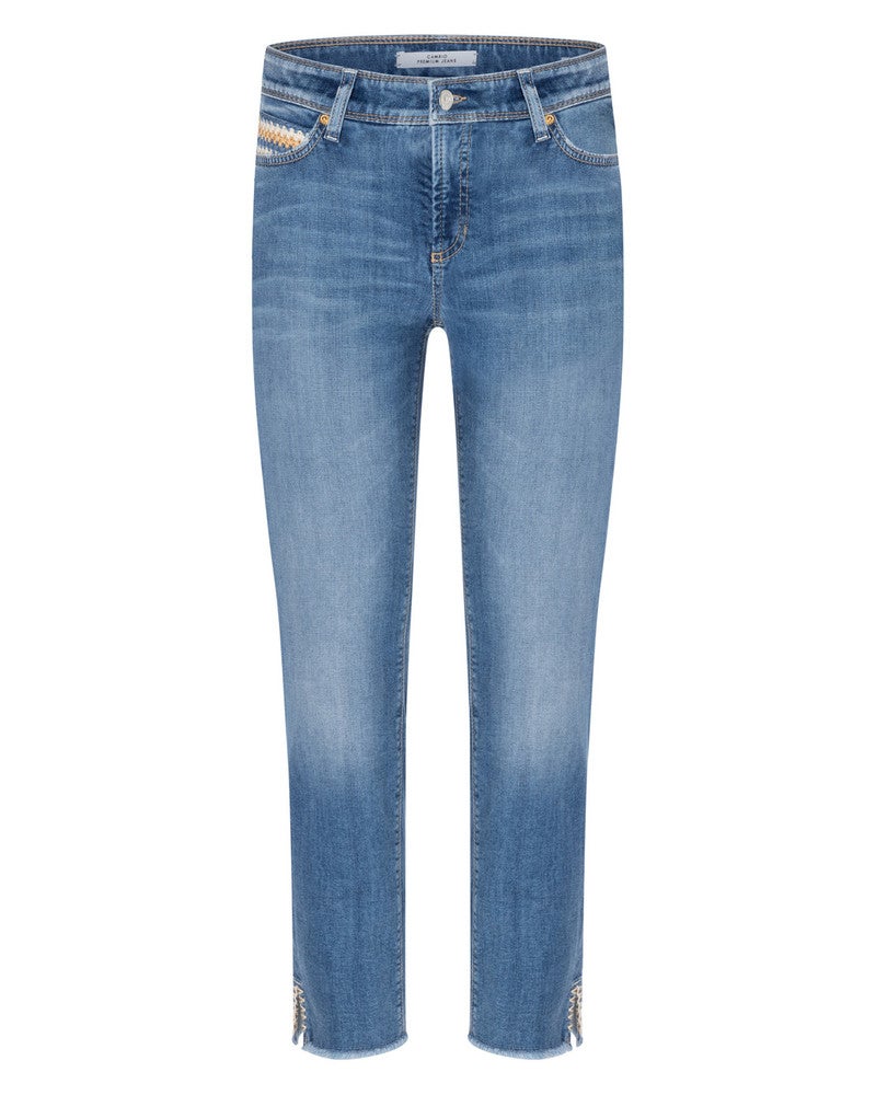 Piper Short Hakeldetail Blauw Piper Short Hakeldetail Blauw