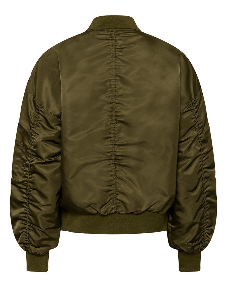 HelgaMW Short Bomber Jacket Groen HelgaMW Short Bomber Jacket Groen