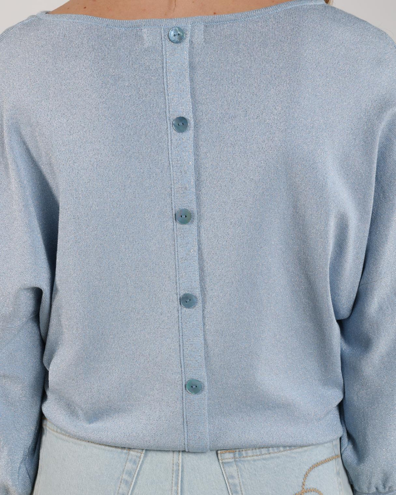 Jorien Pullover Lurex Licht Blauw Jorien Pullover Lurex Licht Blauw