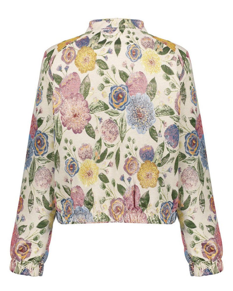 Bomber jacket leaves Zand Bomber jacket leaves Zand