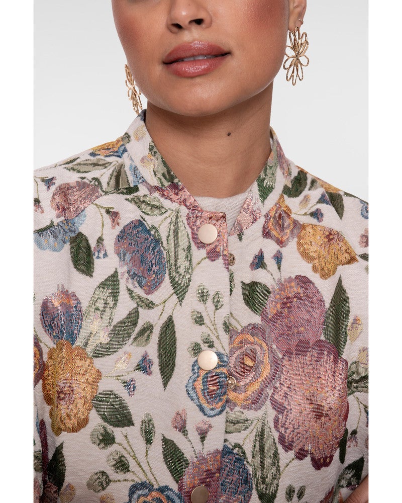 Bomber jacket leaves Zand Bomber jacket leaves Zand