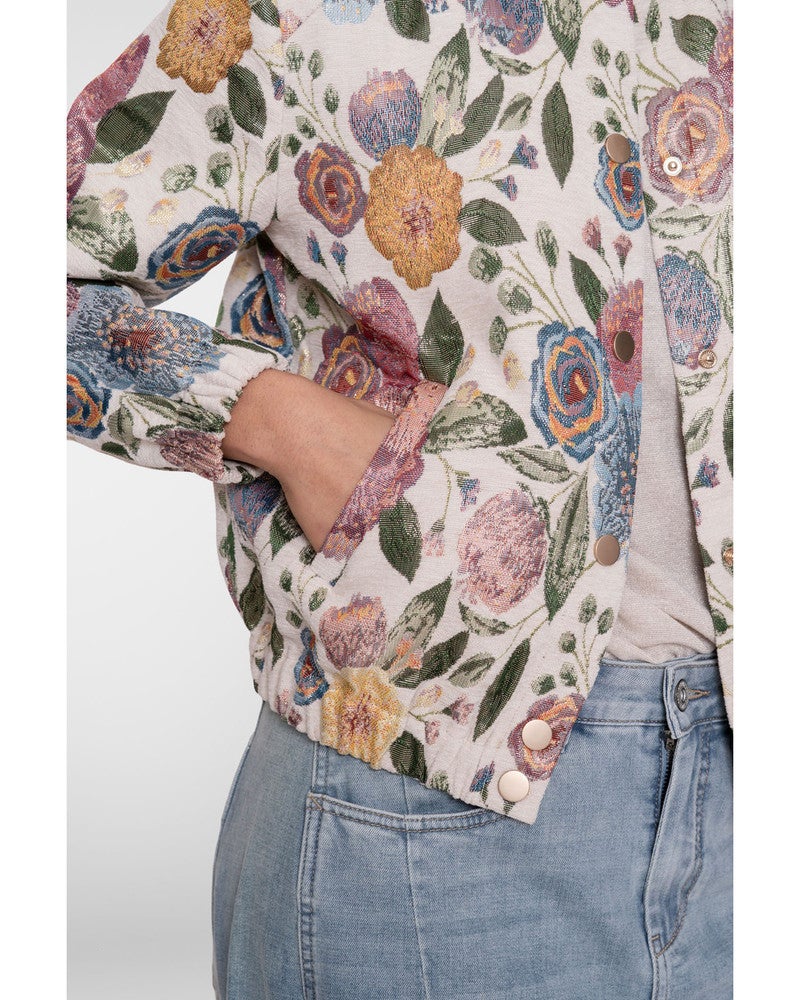 Bomber jacket leaves Zand Bomber jacket leaves Zand