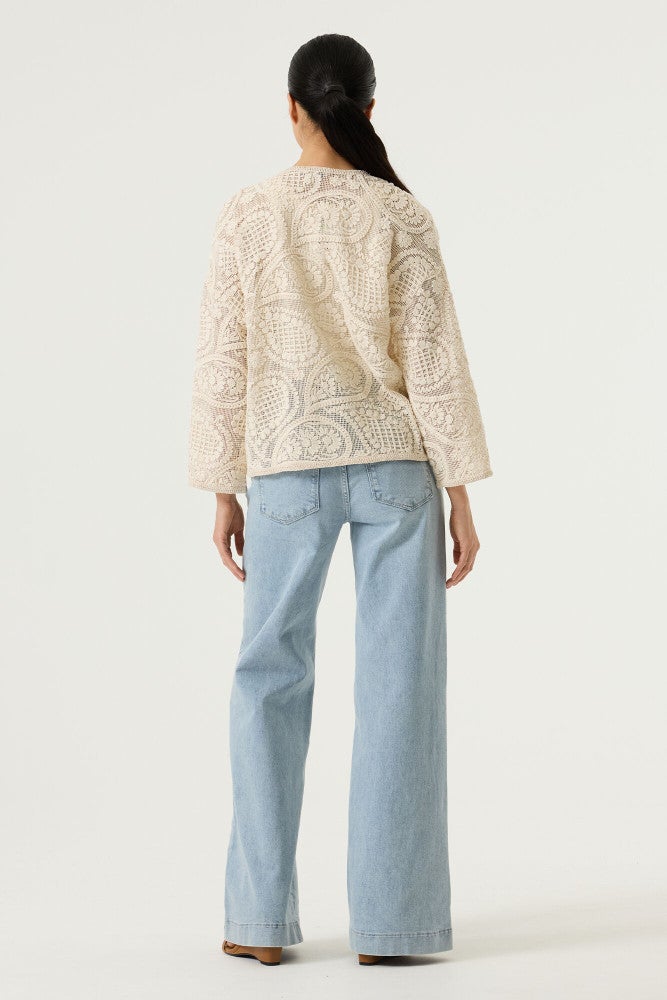 O260051 Ladies cardigan Ecru O260051 Ladies cardigan Ecru