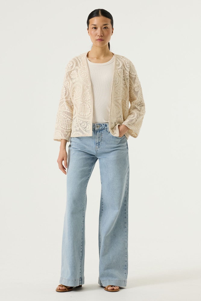 O260051 Ladies cardigan Ecru O260051 Ladies cardigan Ecru