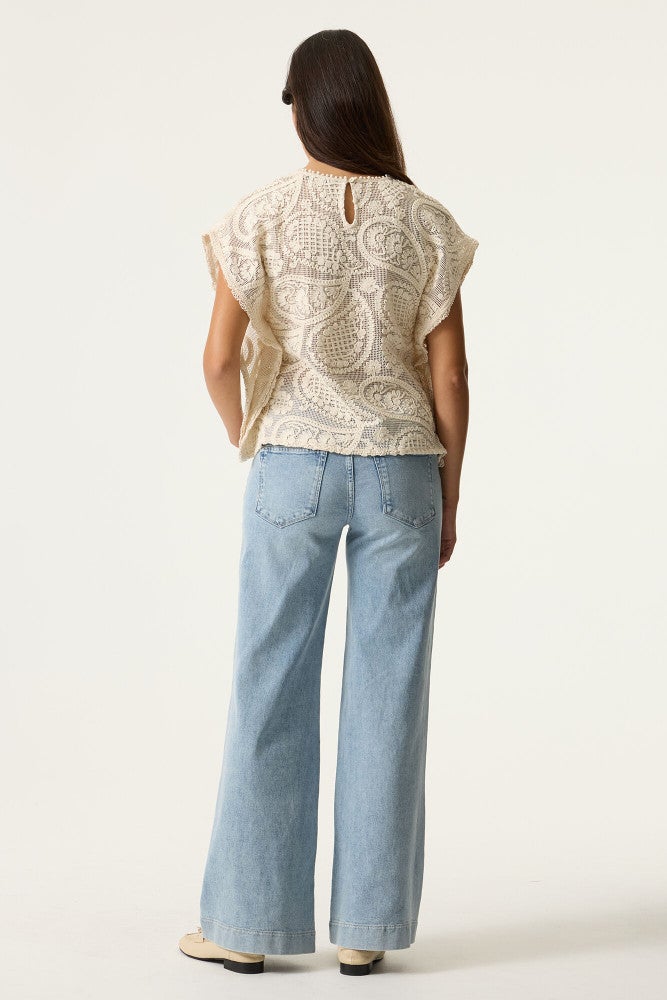 O260026 Ladies Shirt SS Ecru O260026 Ladies Shirt SS Ecru