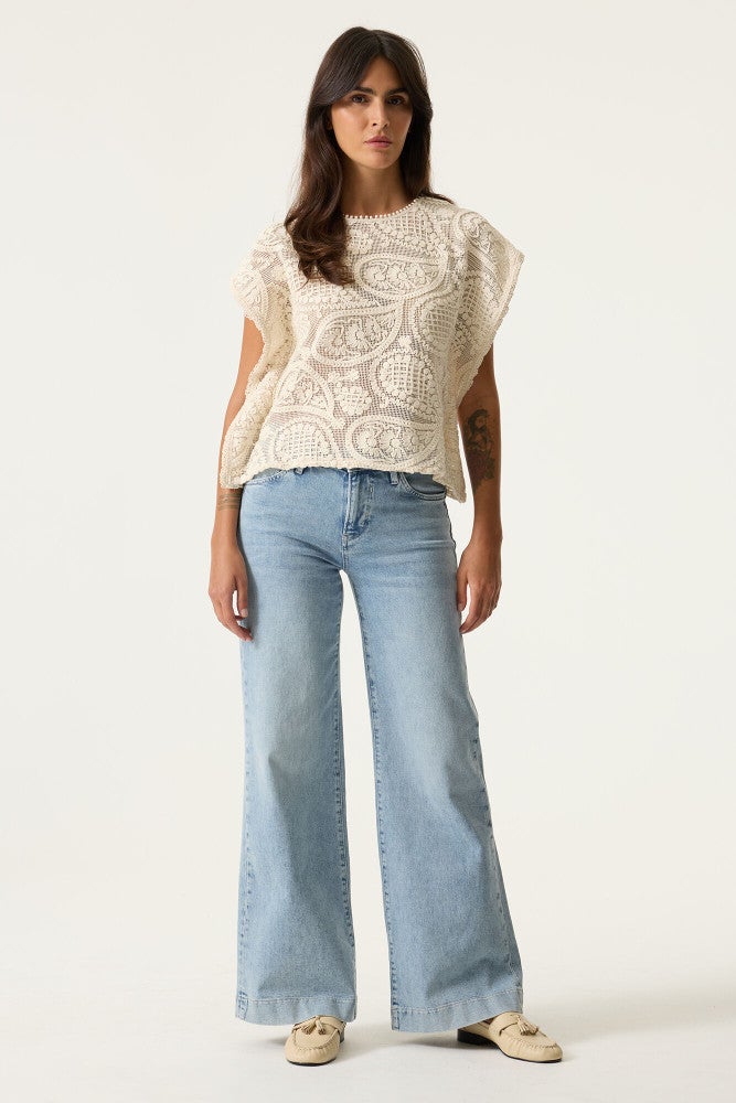 O260026 Ladies Shirt SS Ecru O260026 Ladies Shirt SS Ecru