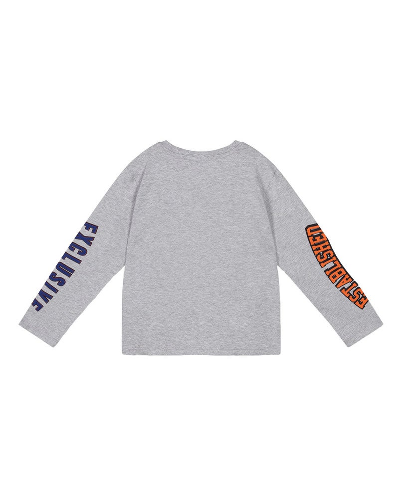 kids knitted fancy artwork long sleeve Grijs kids knitted fancy artwork long sleeve Grijs