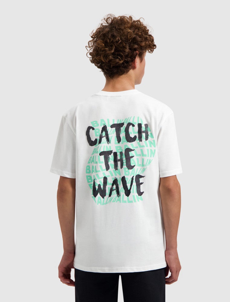 Junior Catch The Wave T-shirt Wit 1 Junior Catch The Wave T-shirt Wit 1
