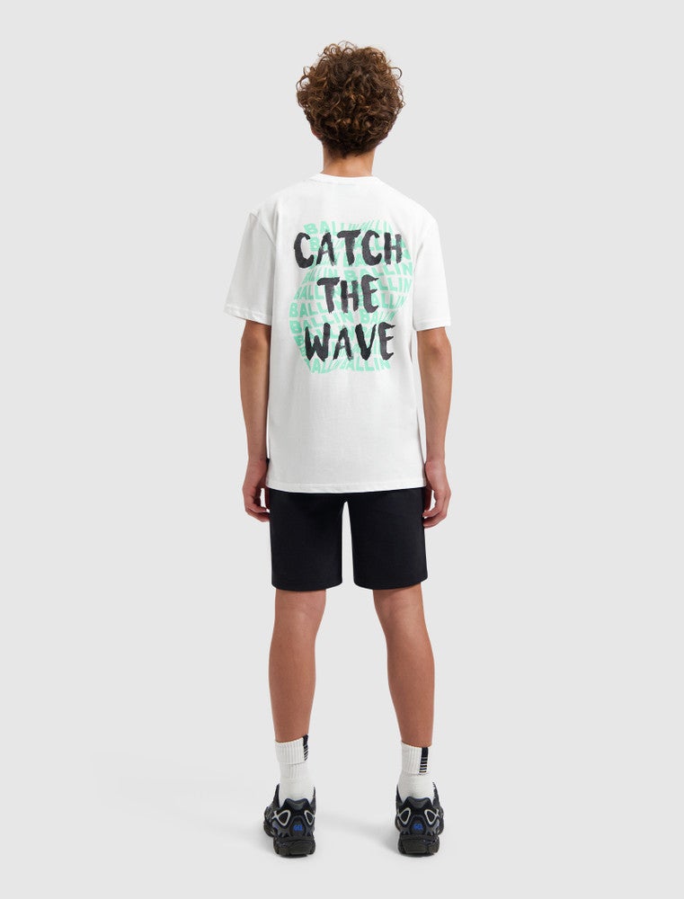 Junior Catch The Wave T-shirt Wit 1 Junior Catch The Wave T-shirt Wit 1