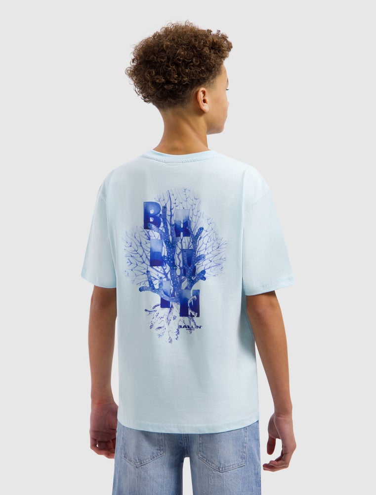 Junior Lost in Coral T-shirt Licht Blauw Junior Lost in Coral T-shirt Licht Blauw