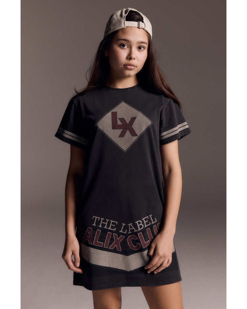 kids knitted t-shirt dress Grijs kids knitted t-shirt dress Grijs