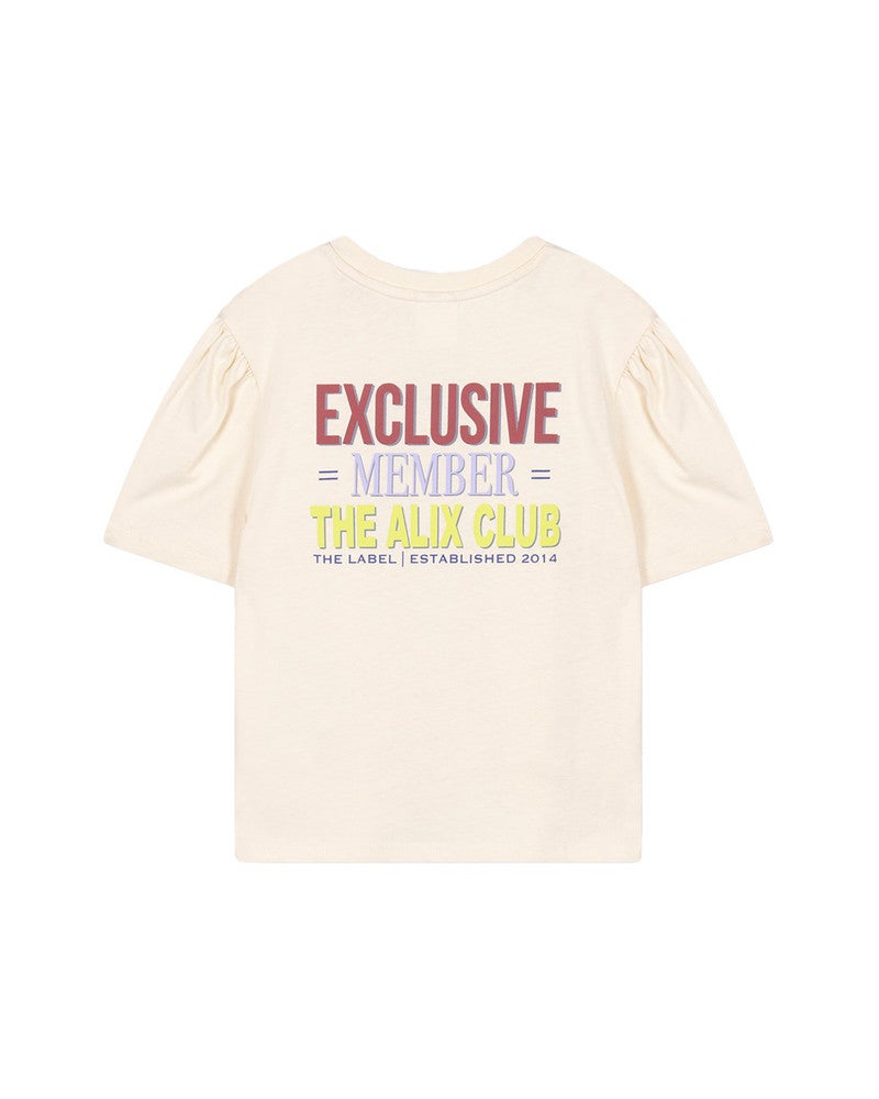 kids knitted multi colour artwork t-shirt Ecru kids knitted multi colour artwork t-shirt Ecru