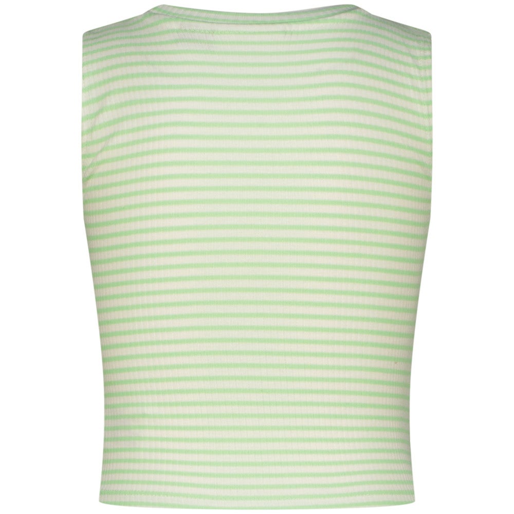 Icon-Crop stripe rib top Groen Icon-Crop stripe rib top Groen