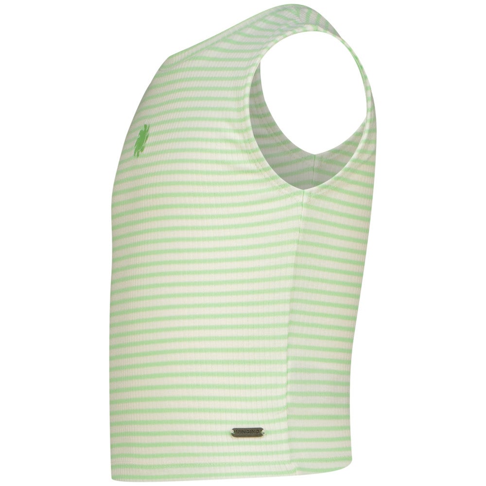 Icon-Crop stripe rib top Groen Icon-Crop stripe rib top Groen