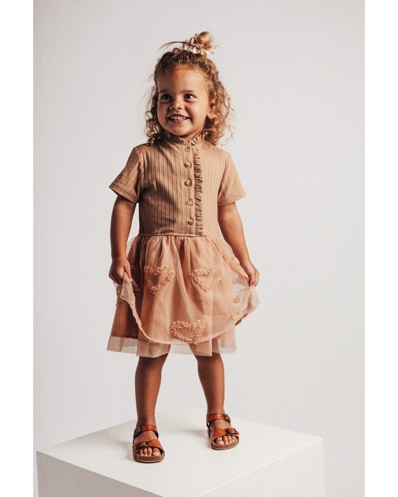 Nozy Dress Tule Hearts Roze Nozy Dress Tule Hearts Roze