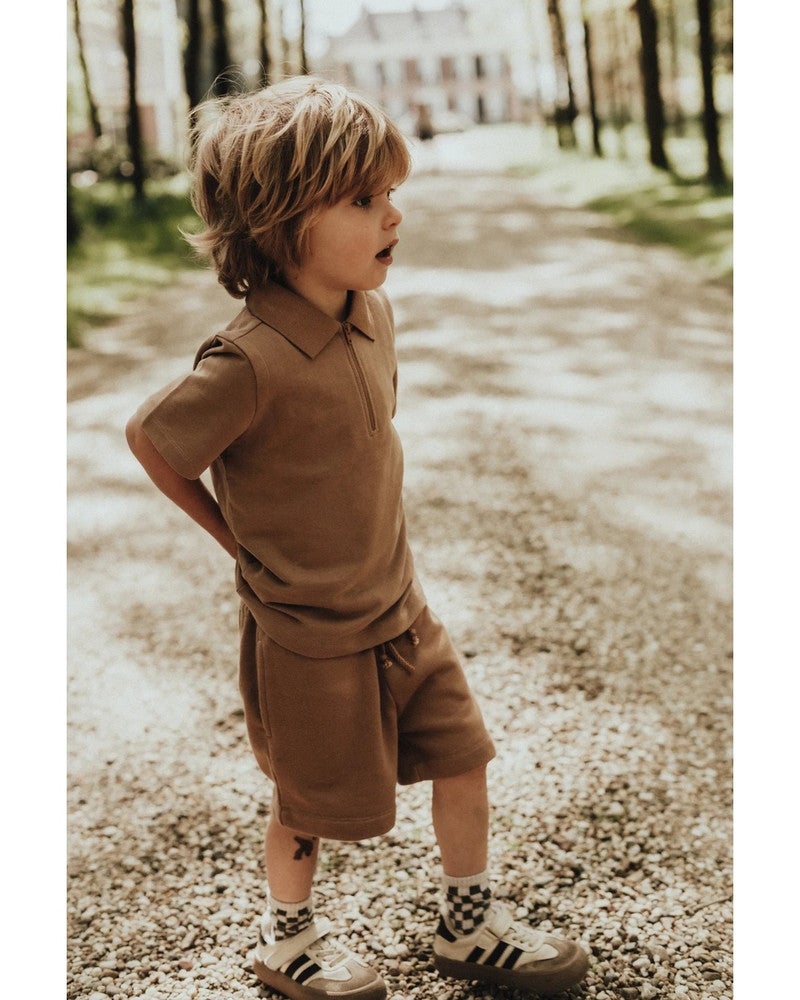 Hervas Zip Polo Bruin 1 Hervas Zip Polo Bruin 1