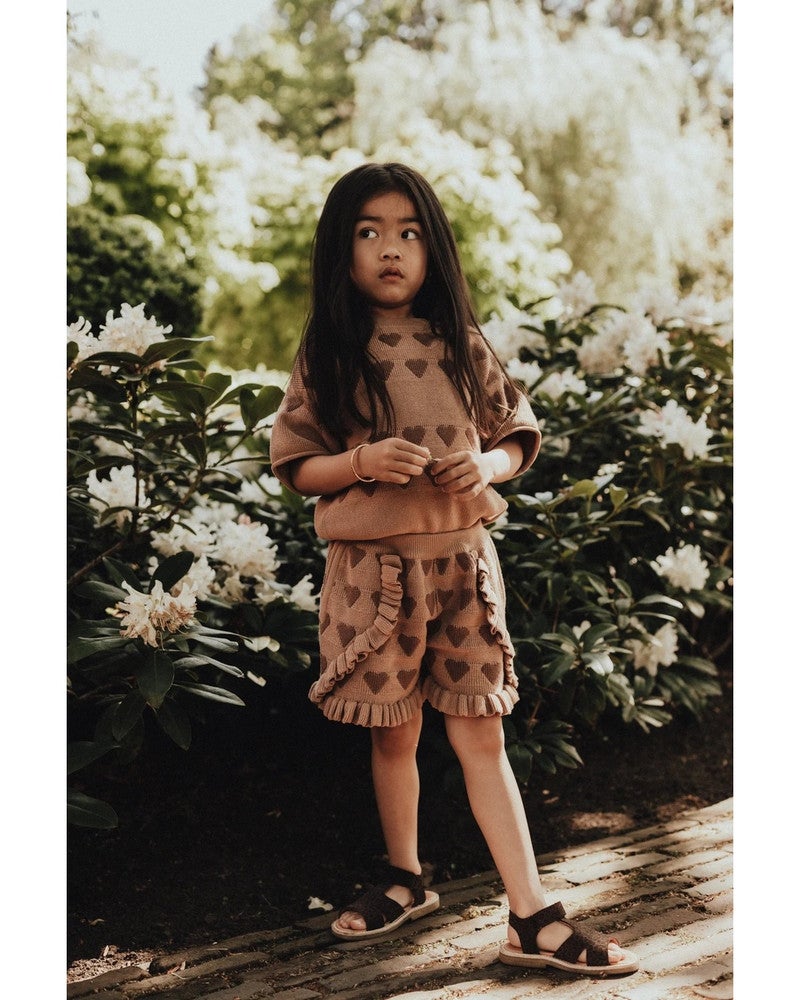 Casares Knit Hearts Bruin 1 Casares Knit Hearts Bruin 1