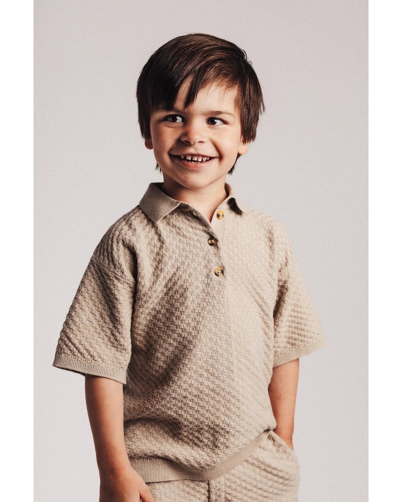 Milo Structure Polo Beige Milo Structure Polo Beige