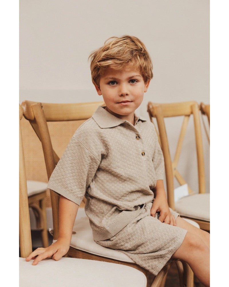 Milo Structure Polo Beige Milo Structure Polo Beige