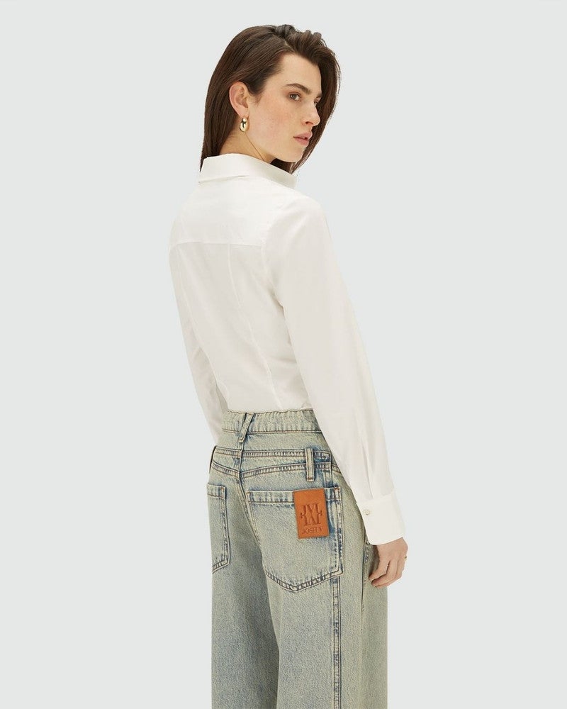 GAEL fitted body blouse Off White GAEL fitted body blouse Off White