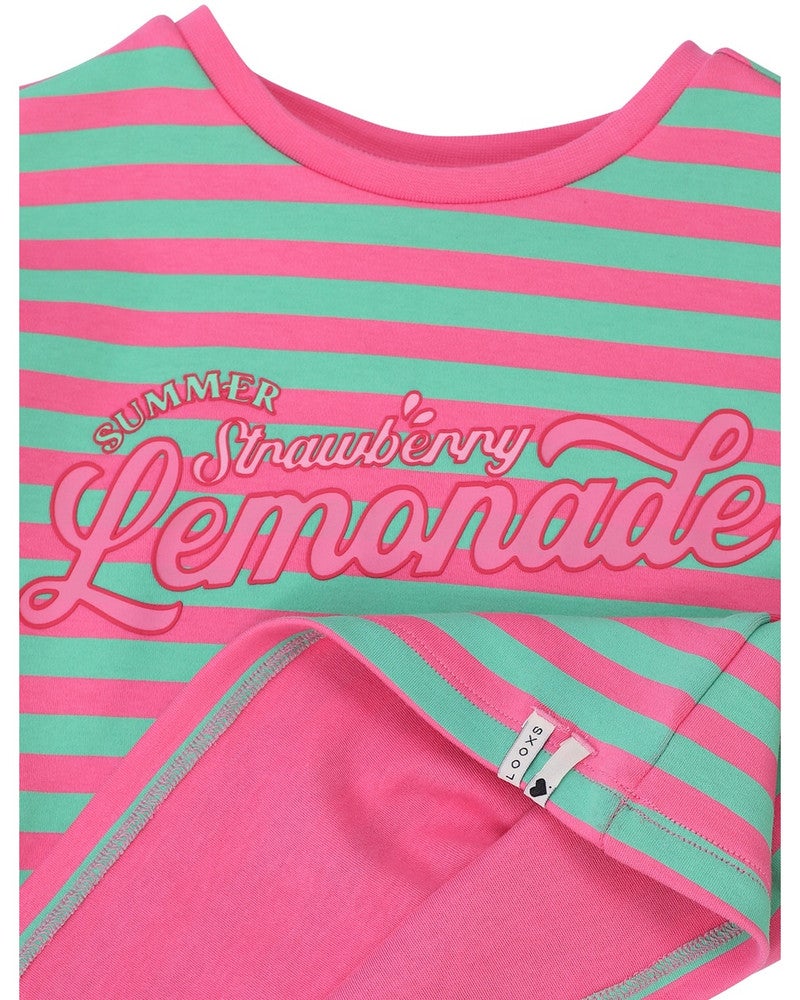 Little T-Shirt SS Striped Roze Little T-Shirt SS Striped Roze