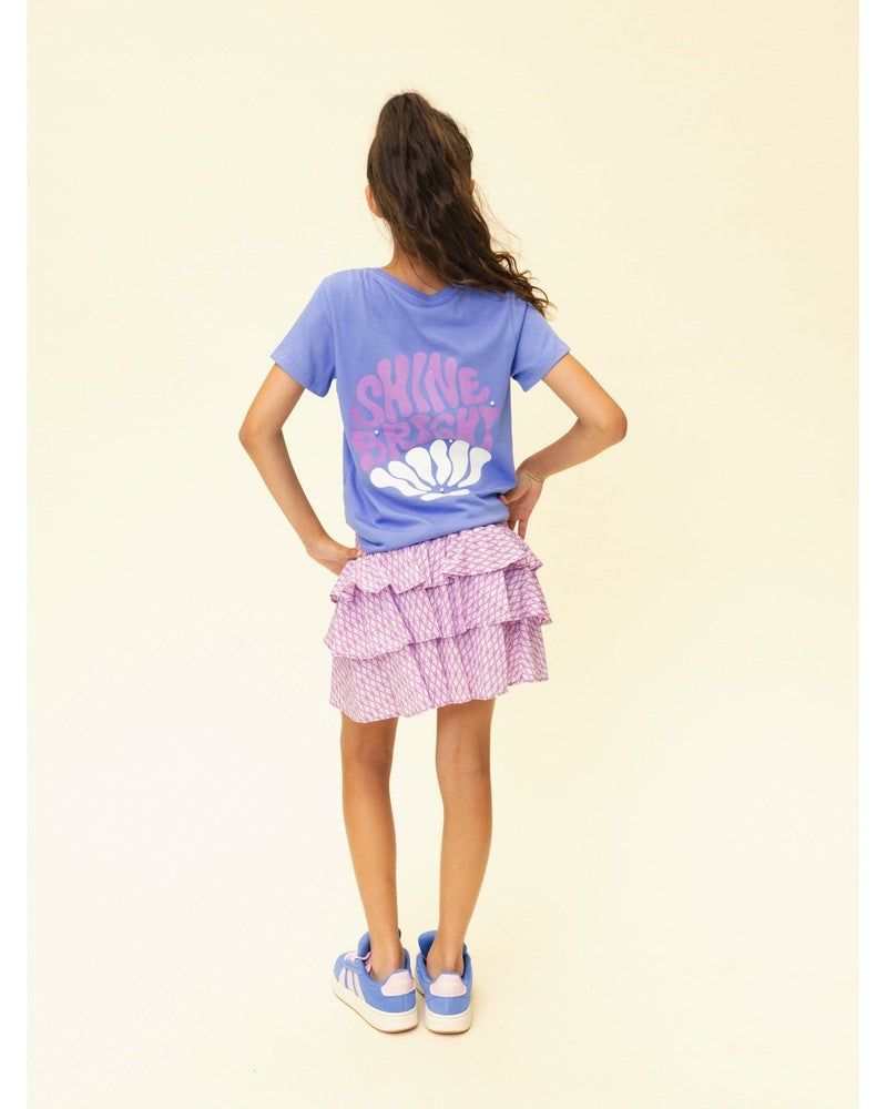 10sixteen T-shirt SS Backprint Shine Paars 10sixteen T-shirt SS Backprint Shine Paars