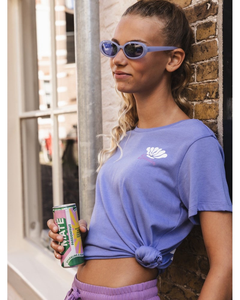 10sixteen T-shirt SS Backprint Shine Paars 10sixteen T-shirt SS Backprint Shine Paars