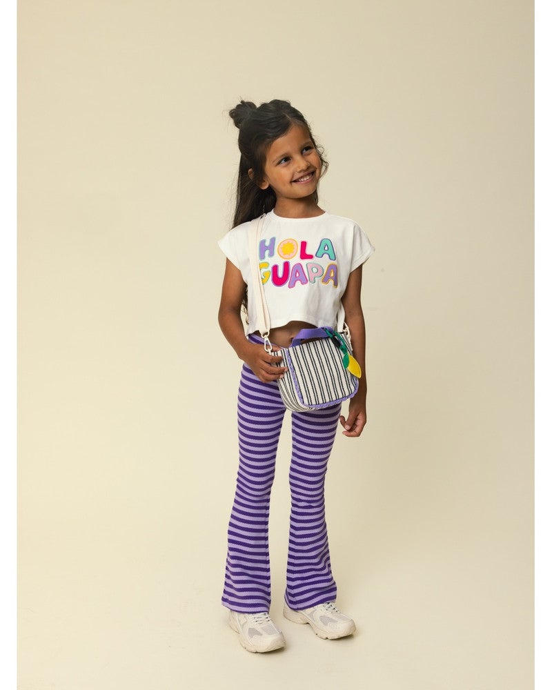 Little T-shirt SS Hola Off White Little T-shirt SS Hola Off White