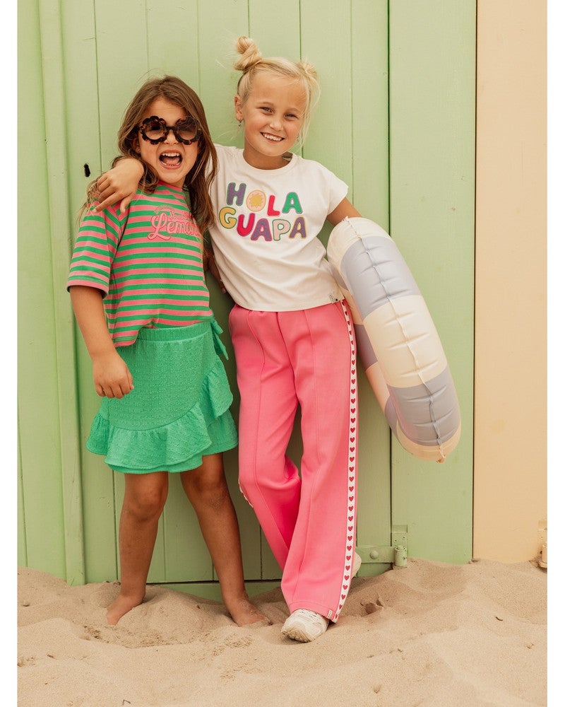 Little T-shirt SS Hola Off White Little T-shirt SS Hola Off White