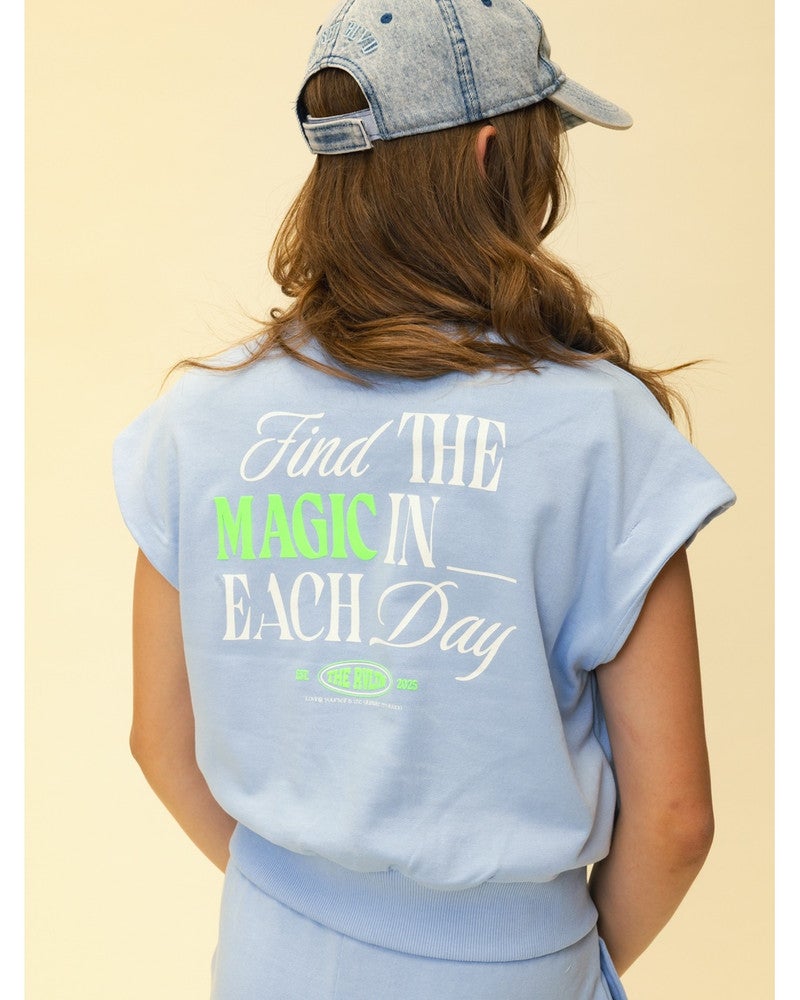 10sixteen Sleeveless sweater Licht Blauw 10sixteen Sleeveless sweater Licht Blauw