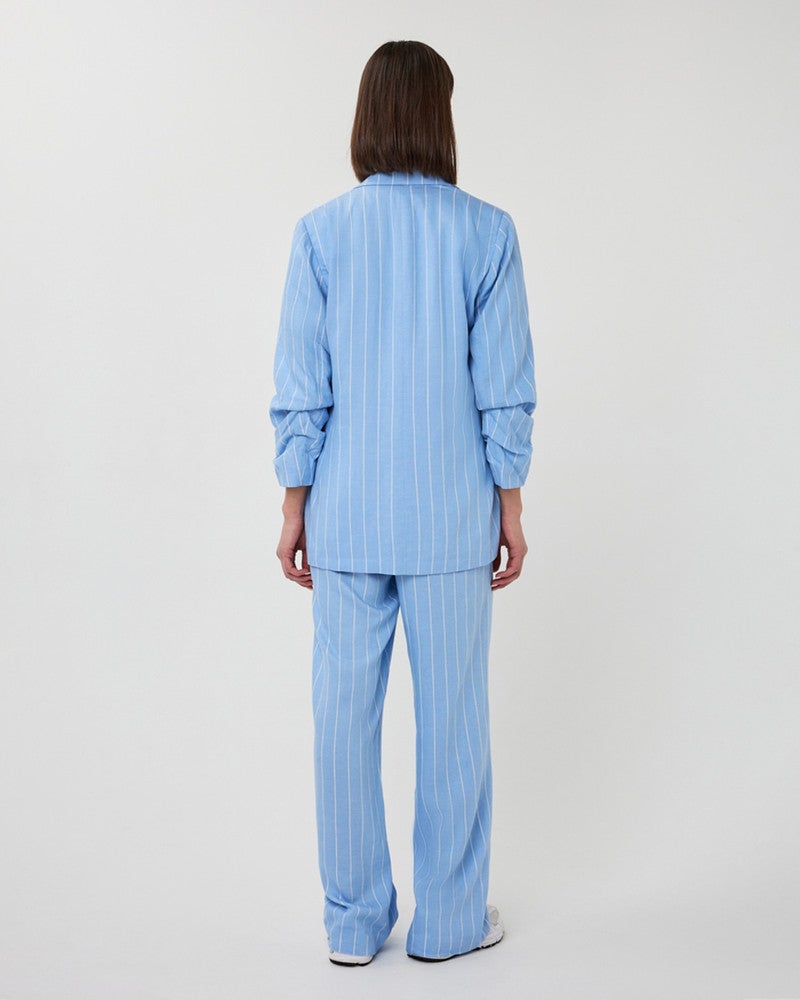 Trousers linen Blauw Trousers linen Blauw