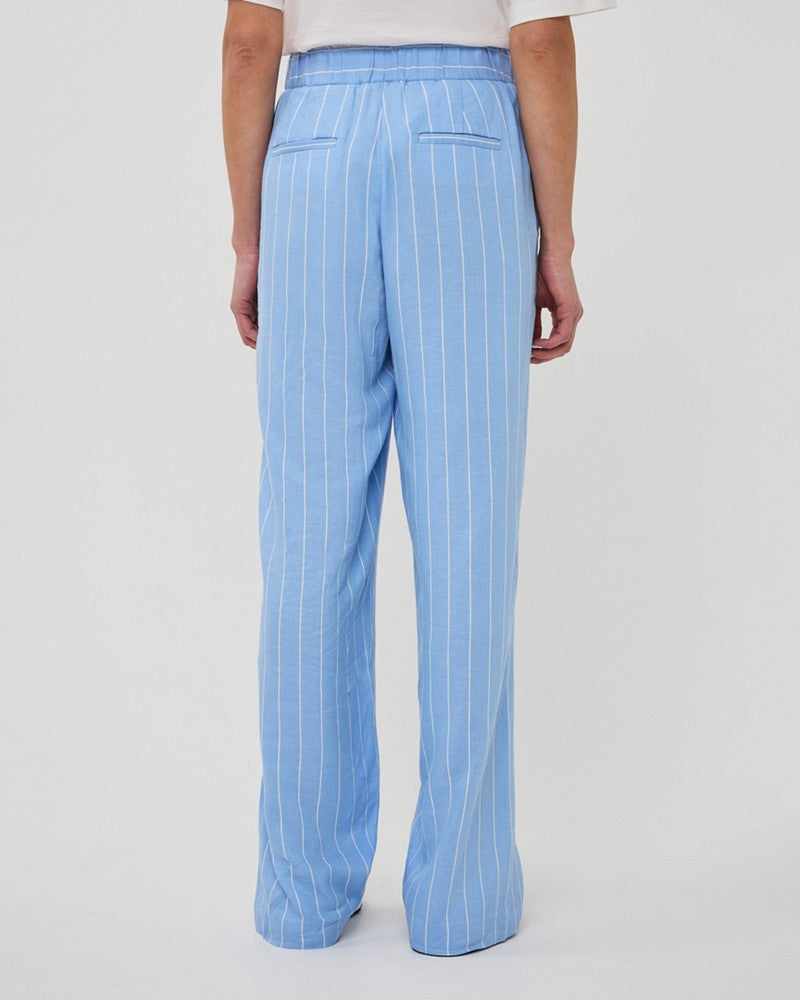 Trousers linen Blauw Trousers linen Blauw