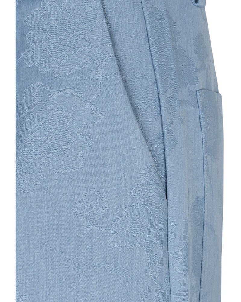 Trousers daisy jacquard Blauw Trousers daisy jacquard Blauw
