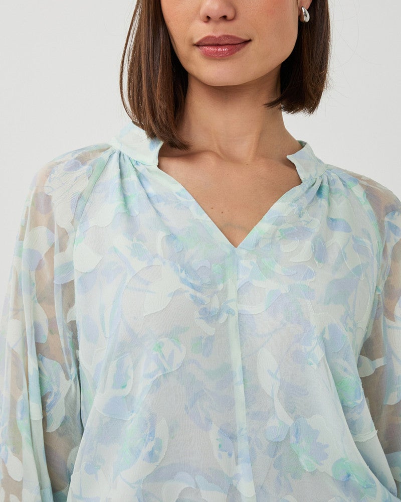Blouse bow Shadow Licht Blauw Blouse bow Shadow Licht Blauw