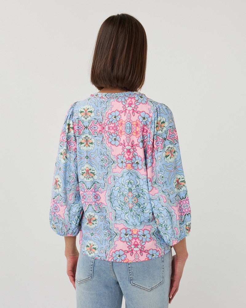 Top v/neck Muse SJ Licht Blauw Top v/neck Muse SJ Licht Blauw