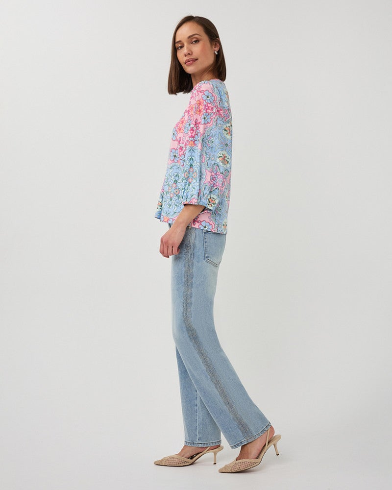 Top v/neck Muse SJ Licht Blauw Top v/neck Muse SJ Licht Blauw