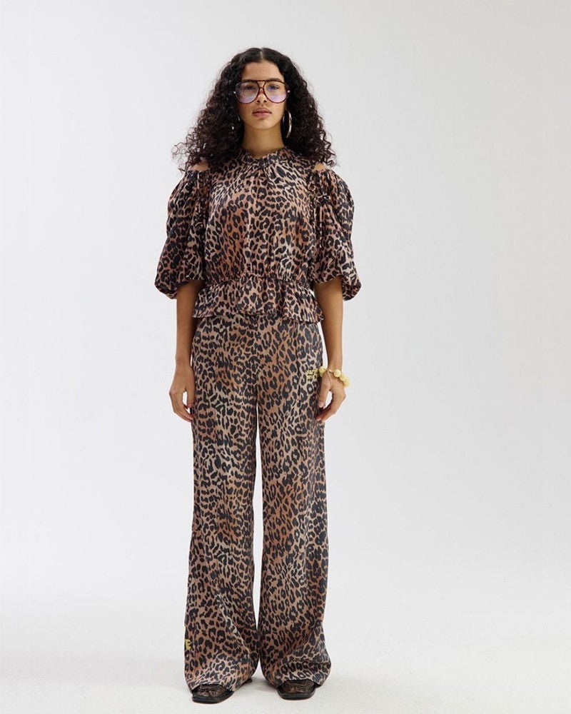 HOLLY LEOPARD PANTS Bruin 1 HOLLY LEOPARD PANTS Bruin 1