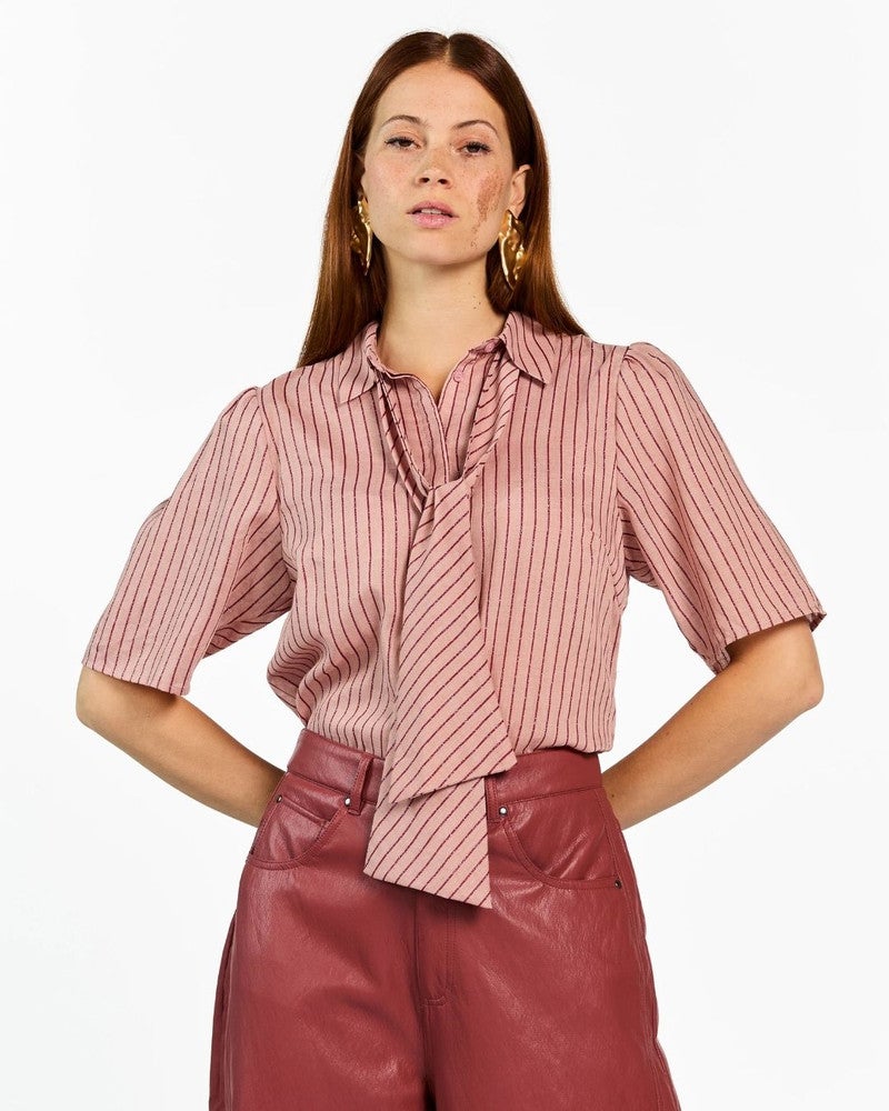 VERONNE STRIPE TIE PES 351 Roze VERONNE STRIPE TIE PES 351 Roze