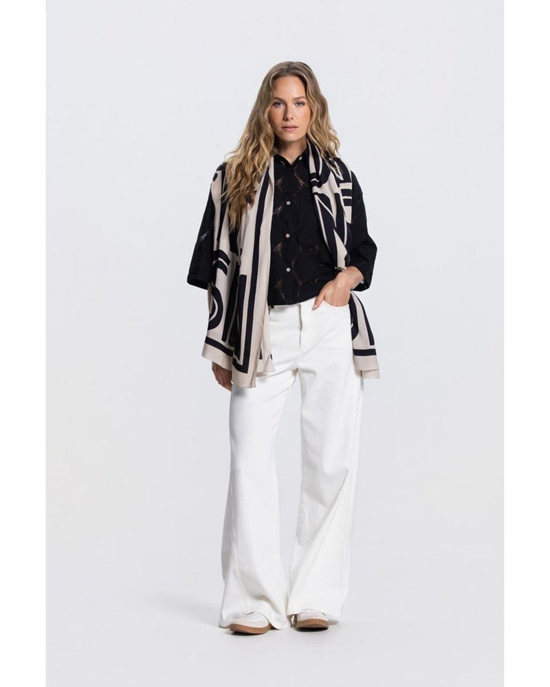 SCARF VTT printed Zwart 1 SCARF VTT printed Zwart 1