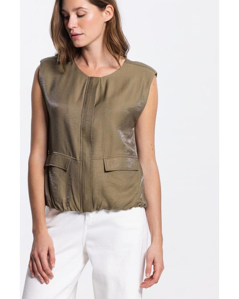 ONA JASJE WS 218 bomber sleeveless Groen ONA JASJE WS 218 bomber sleeveless Groen