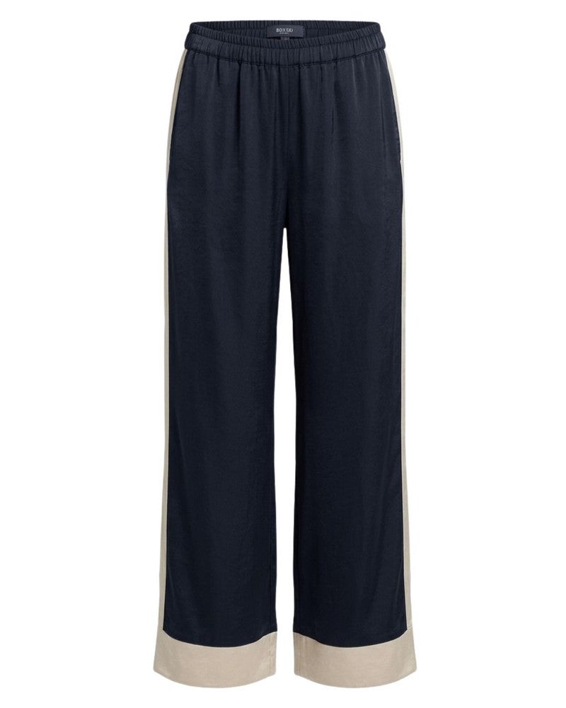 OLENE BROEK CB 422 color block elastic waist Zwart 1 OLENE BROEK CB 422 color block elastic waist Zwart 1