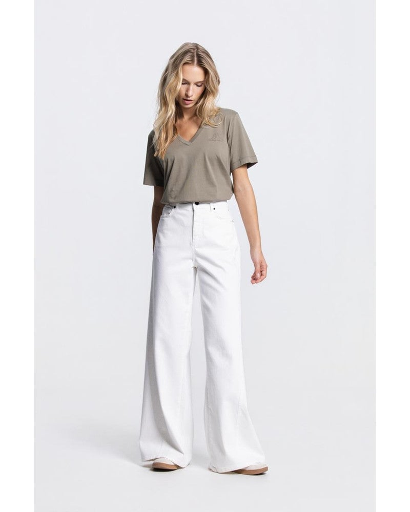 SUVI SHIRT COJ 157 short sleeve v-neck Groen SUVI SHIRT COJ 157 short sleeve v-neck Groen