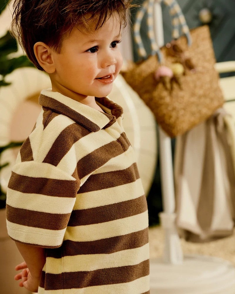 Louie Polo Stripe Bruin 1 Louie Polo Stripe Bruin 1