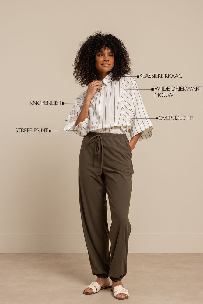 Fabienne stripe blouse Off White Fabienne stripe blouse Off White