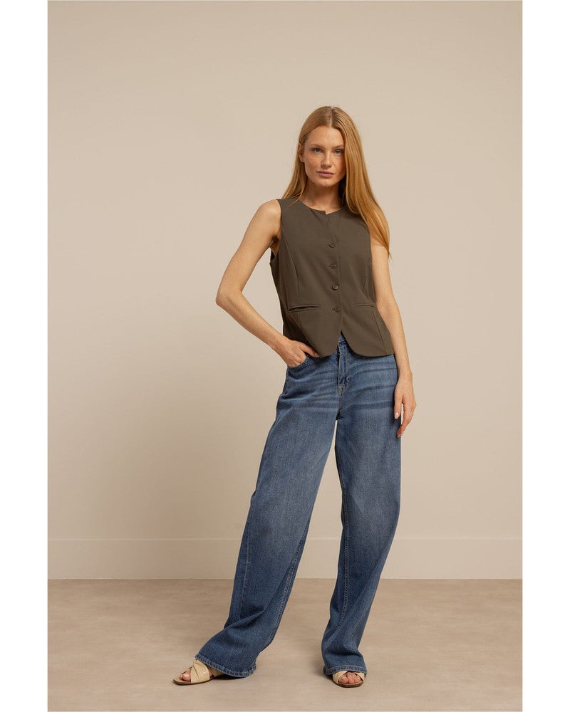 Lenora gilet Groen Lenora gilet Groen