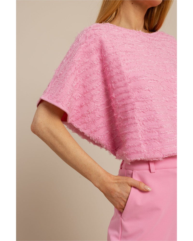 Lenti fringe pullover Roze Lenti fringe pullover Roze