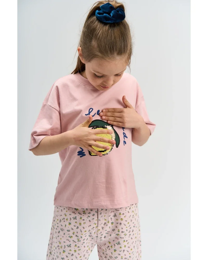 Shannet Tee Lemon Roze Shannet Tee Lemon Roze