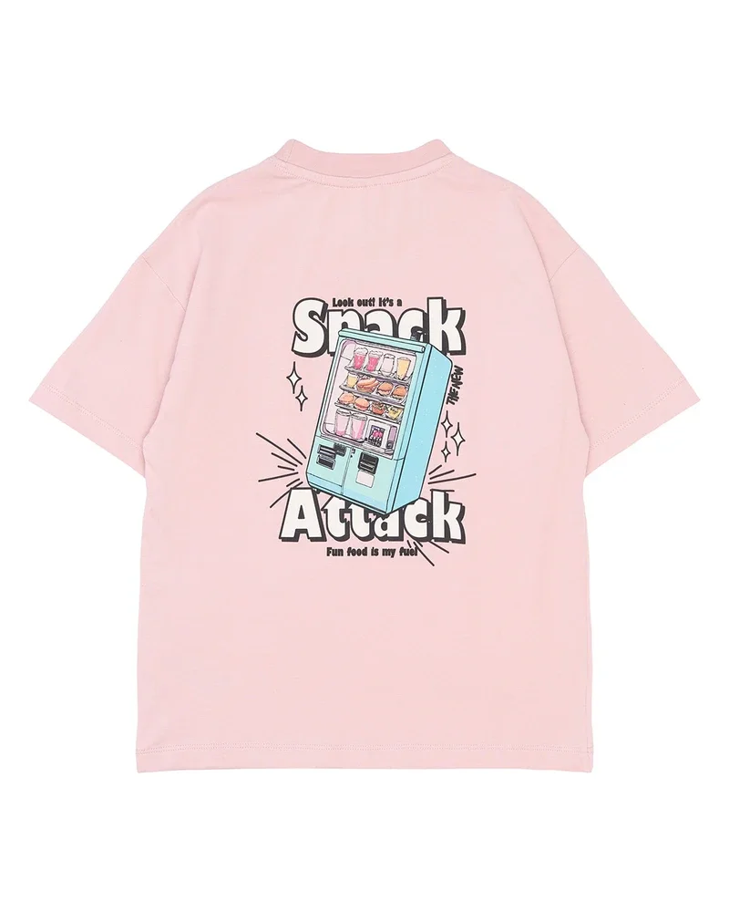 Snack SS Tee Roze Snack SS Tee Roze